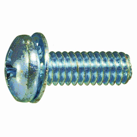 Midwest Fastener M3-0.50 x 4 mm Phillips Flat Machine Screw, Zinc Plated Steel, 25 PK 31221